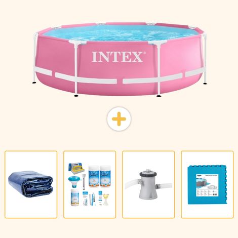 Intex Piscine Tubulaire Ronde - 244x76 cm - 5-pièces  SCB2 (1/5)