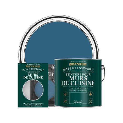 Peinture pour Murs de Cuisine, Finition Mate - Cobalt (1/2)