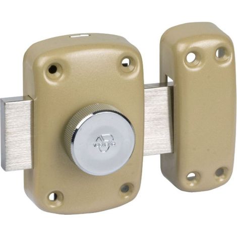 Verrou de sûreté à bouton CYCLOP 7600 cylindre rond diamètre 23 mm longueur 50 mm - VACHETTE