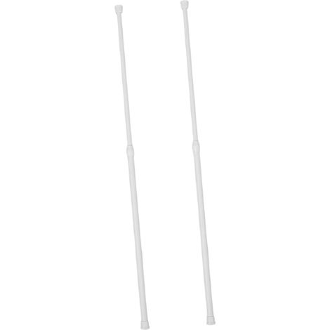 2 pièces Tringles à Rideaux Télescopiques Réglables sans Perçage Mini pour Rideaux Fenêtres pour Petits (1/5)