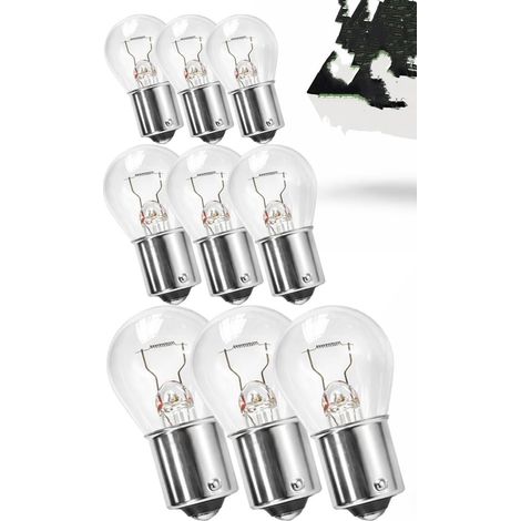 Ampoule de voiture 10 x P21W 12V 21W boule lampe BA15s feu stop feu antibrouillard arrière feu de recul feux diurnes (1/5)