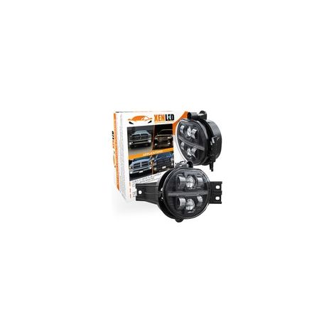 Antibrouillard LED pour Dodge RAM / DURANGO - 2002 - 2009 - homologué - XenLed - 44W - fumé - la paire - 2098Lms (1/5)