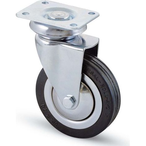 Ruota Mobili 155 Piastra Cromata Mm 80