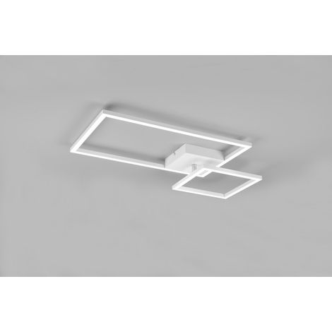 Lampada Da Soffitto Squadrata Orientabile Led Dimmer Padella Bianco Trio Lighting (1/4)