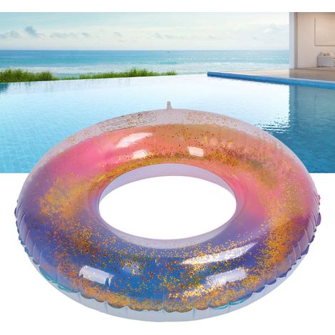 Anneaux de natation pailletés épaissis brillants pour piscine, couleurs vives et étincelantes (1/5)