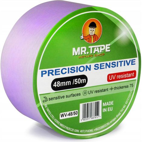 Präzisions-Washi-Violett-Malerband 48 mm/50 m UV-beständig
