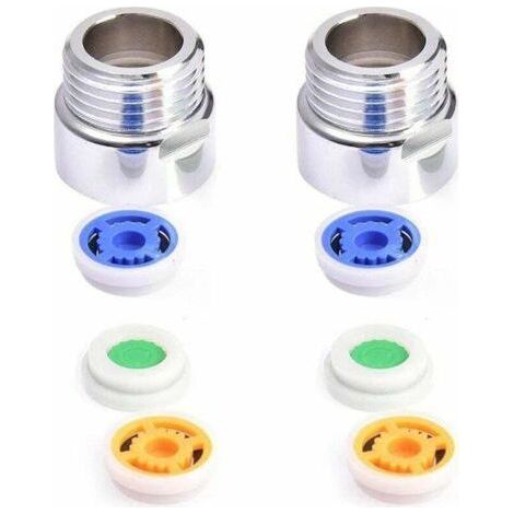 2 Pièces Douche Réducteur, Limiteur de Debit d'Eau Douche, Douche Limiteur de Réducteur Réducteur de Débit Réglé pour Cuisine, Salle à Manger, Salle de Bain (1/4)