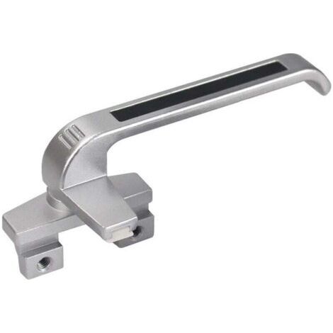 Pair Gauche - Poignées de fenêtre en aluminium, poignées de fenêtre à guillotine pour mur-rideau, fenêtres à battants s'ouvrant vers l'extérieur (1/4)