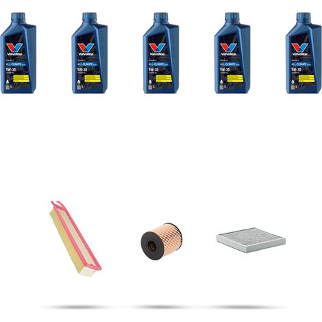 Kit tagliando 3 FILTRI e 5L OLIO compatibile con Peugeot 508 1.6 VTI 88kw Dal 2010 (1/5)
