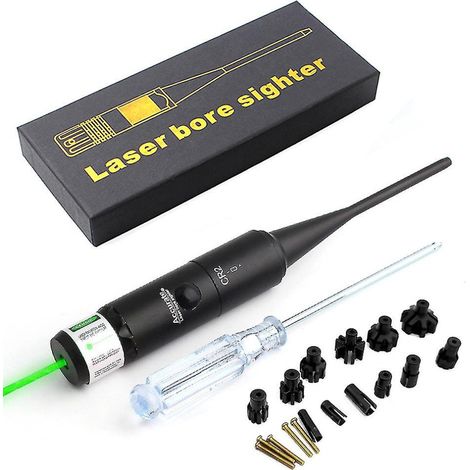Calibrador láser (láser verde) fabricado en aleación de aluminio, calibrador láser de rotación libre, adaptador ajustable de 8 orificios para (1/2)
