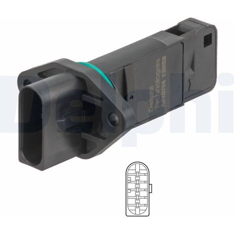 Débitmètre de masse d'air DELPHI AF10754-12B1 AUDI 06A906473 06A906473A