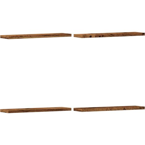 Maison Exclusive - Wandregale 4 Stk. Altholz-Optik 40x10x1,5 cm H