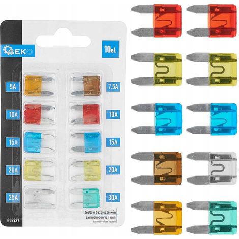 Kfz-Sicherungssatz Mini-Sicherungen 10 Stück 5-30A GEKO (1/5)