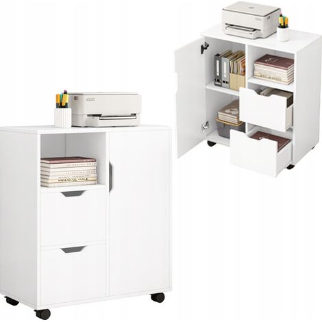 Tisch, Standschrank, Druckerständer, Regal, modern, 3 Fachböden, 60 cm (1/5)