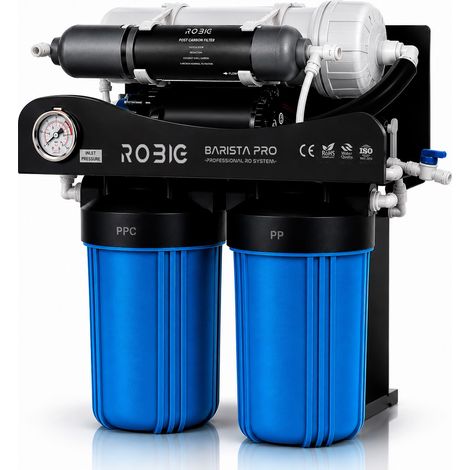 ROBIG Coffee 600GPD – Professionelles Umkehrosmose-System mit Mischer und Mineralfilter für Espressomaschinen