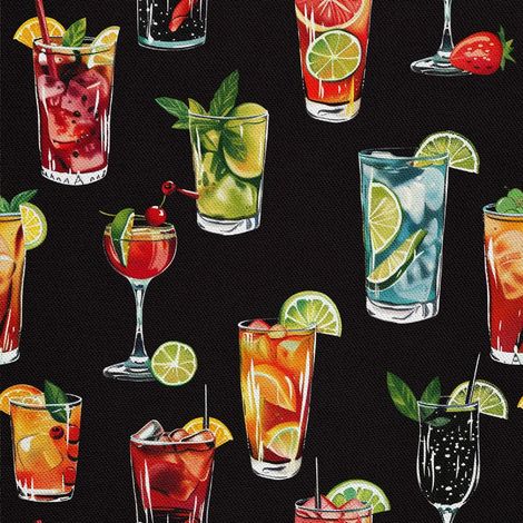 Outdoor Dekostoffe Oxford - Motiv Cocktail DX8699 (1/5)