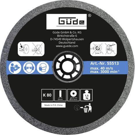 Güde Schleifscheibe K 80 200 x 25 x 32 mm Doppelschleifer & Schärfgeräte
