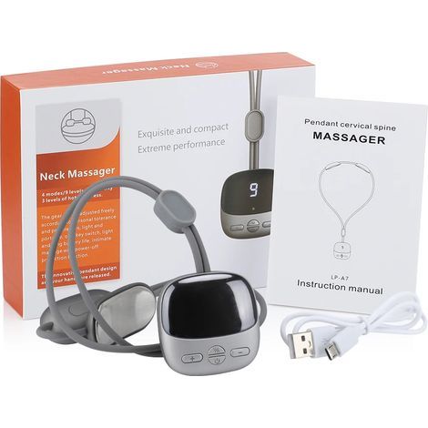 Microcurrent cervical massage hot compress: relieves tension and pain in the neck, arms, and legs. - AquaForge