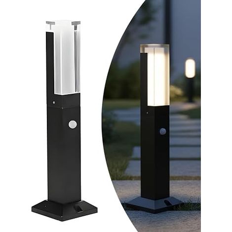 Outdoor Light Bollard with Motion Sensor, 40 cm, IP65 (1/5)
