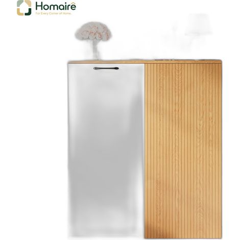 Flur- Garderobenschrank weiß aus MDF 80 x 40 x 110 cm HOMAIRE (1/5)