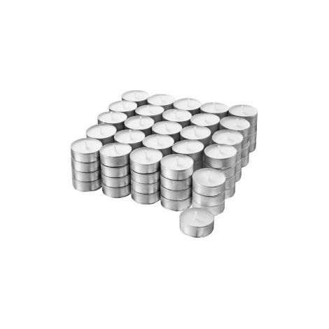 KIT MINI BOUGIES BLANCHES 'LIGHT' Ø 3,6x1,55h cm - Emballage