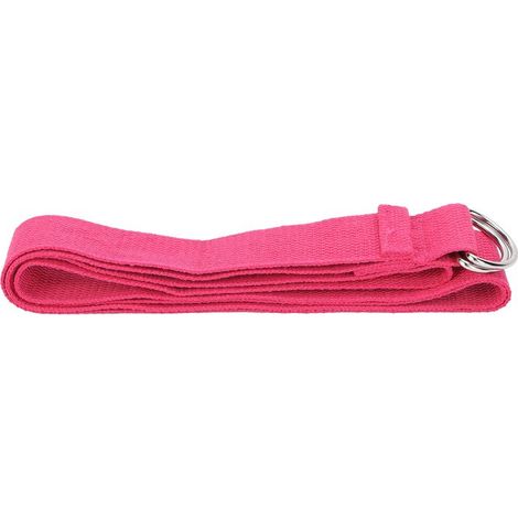 Cinghia per stretching fitness, cinghia yoga non elastica, cinghia fitness in cotone con fibbia ad anello a D. (1/5)
