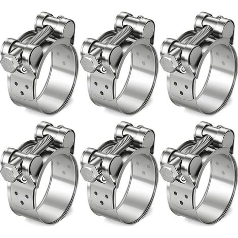 Motorcycle Exhaust Clamp, 36-39 mm, Stainless Steel Hose Clamps, Sleeve Clamps for Motorcycles, Cars, Turbines, Drainage Pipes, Exhaust Coupling (1/5)