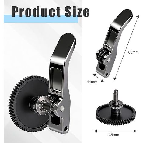 Engrenage d'extrudeuse pour Imprimante 3D A1/A1 Mini en Acier Trempé, d'imprimante 3D Arbre Intégré (1/4)