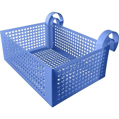Storage Basket, Pool Accessories, Metal Frame Paddle Pool, Pool Cup Holder, Blue (1/5)