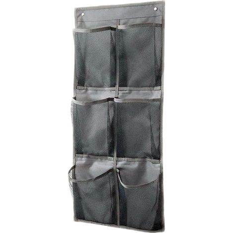 Porte-Chaussures Mural - Toile Épaisse - Sans Perçage - Pour Porte ou Mur Lisse - Supporte 6 Paires - 2 Pièces (1/5)