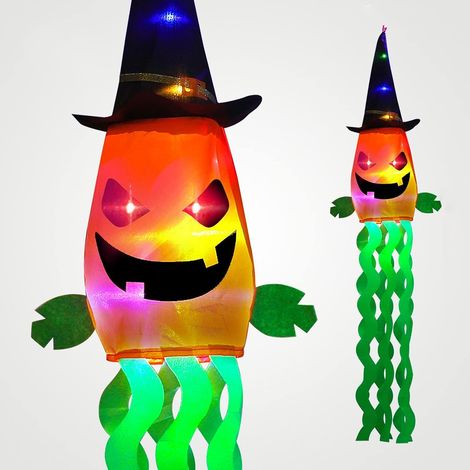 Halloween-Hängegeist, Halloween-Hängedekoration mit LED-Beleuchtung
