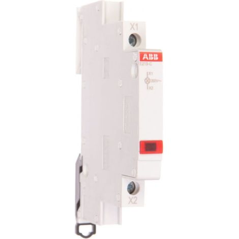 Lámpara modular monofásica LED roja 115-230 VCA E219-C 2CCA703401R0001