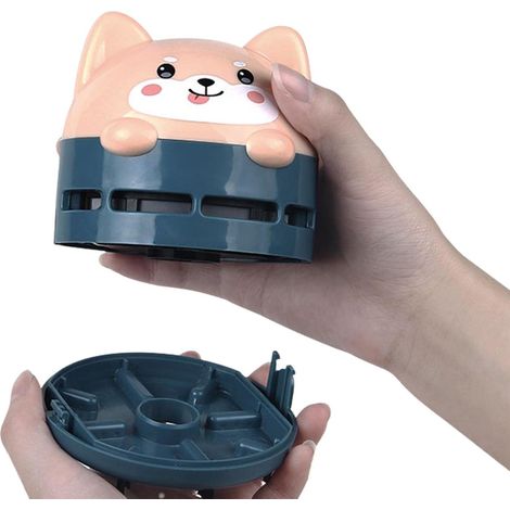 Aspiradora de sobremesa/recogemigas  Aspiradora de sobremesa de bajo consumo con carga USB, aspiradora portátil de diseño para coche, ordenador y piano.