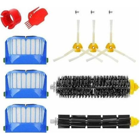 Accessoires kit pour iRobot Roomba 600 série 671 692 694 697 698 650 651 660 690 Rouleau de filtre à brosse balai Pièces de rechange (1/5)