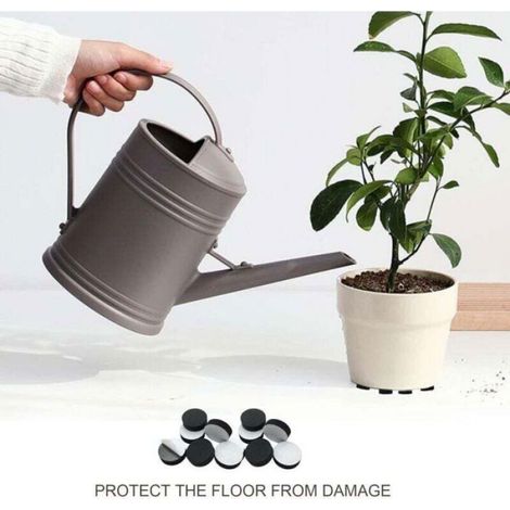 Lot de 50 pieds de jardinière invisibles – Pour surélever les plantes d'intérieur et d'extérieur, pieds de meubles pour éviter les rayures sur les sols – Épaisseur 15 mm (1/4)