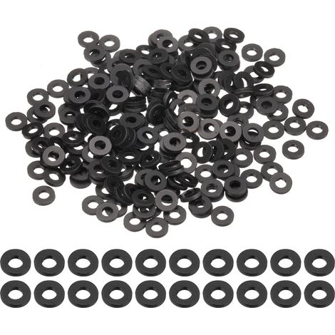 240 Pcs Rondelles Plates M3 3mm ID 5mm OD 0.5mm Épaisseur Noir (1/5)