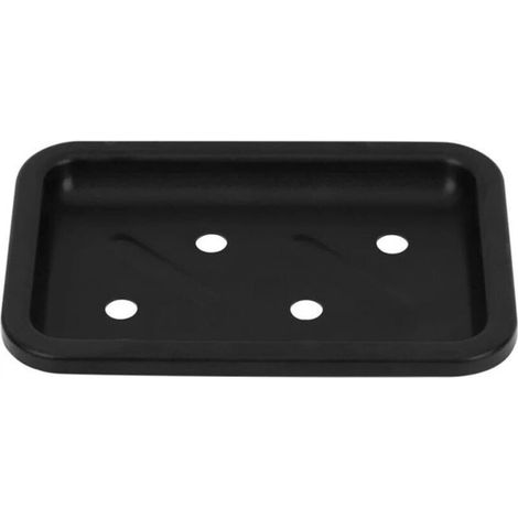 portasapone, portasapone in metallo nero, portasapone in alluminio, portasapone, vassoio da bagno, accessori per il bagno, portasapone da parete