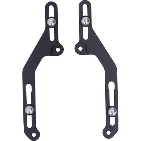1 paire de supports de pare-brise en aluminium noirs pour moto NC750X 2021 (1/5)