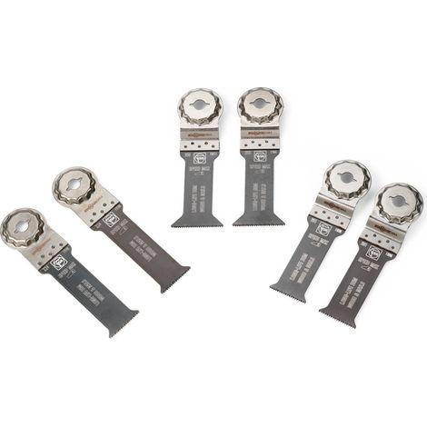 Fein Tauchsägeblatt-Set Best of E-Cut StarlockMax WOOD & METAL, 6-tlg.