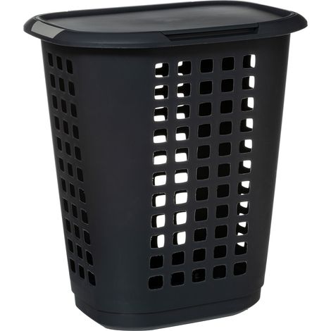 Plastik wäschekorb 63l hugger grau - 5five