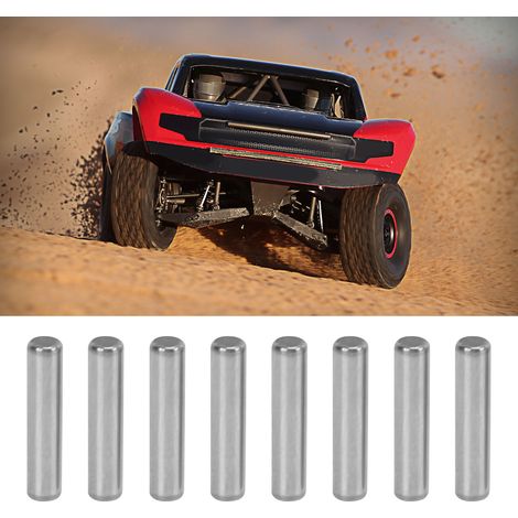 8 pièces Axe de Roue Broche en Acier Écrou de Moyeu pour TRAXXAS UDR 1/7 Voiture RC, Remplacement