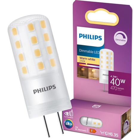 Ampoule Philips gy6.35 LED dimmable 2700 K