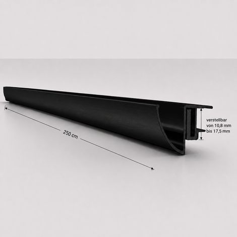 Glaswerk Westfalen-Vordachregenrinne 250cm SW 10,8-17,5mm (1/5)