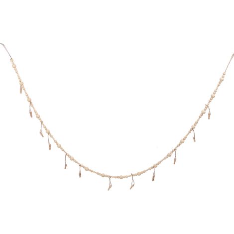 Guirlande de perles nordiques en bois, présentoir photo, guirlande de perles artisanales à suspendre, décoration pour chambre d'enfant. (1/5)