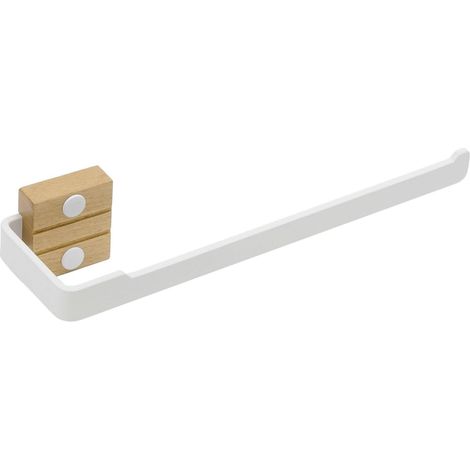 Porte-serviettes mural blanc pour salle de bain