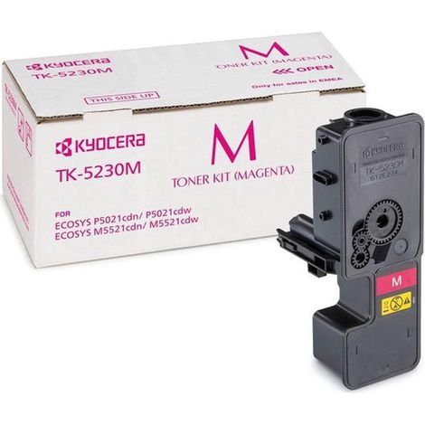 Original Kyocera TK-5230M Magenta-Tonerkartusche, 1 Stück, 0T2R9BNL