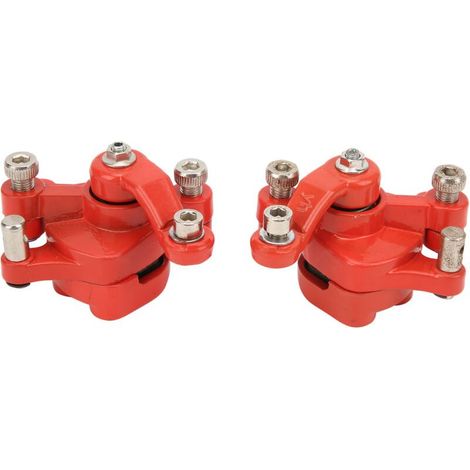 Sjlerst – Lot de 2 étriers de frein avant et arrière pour mini vélo de poche 47cc 49cc 2 temps – Métal résistant à la corrosion – Installation simple (1/5)
