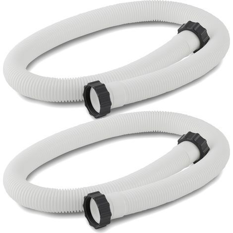 Lot de 2 Tuyau de Piscine Raccord Filetage intérieur 5,1 cm Longueur de Coupe 150 cm (1/5)