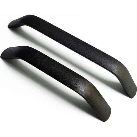 Poignées et boutons de tiroir Cuisine Armoire Porte Poignées Placard Tiroir Chambre Meubles Tirer Entraxe noir 2pcs 160mm- (1/4)