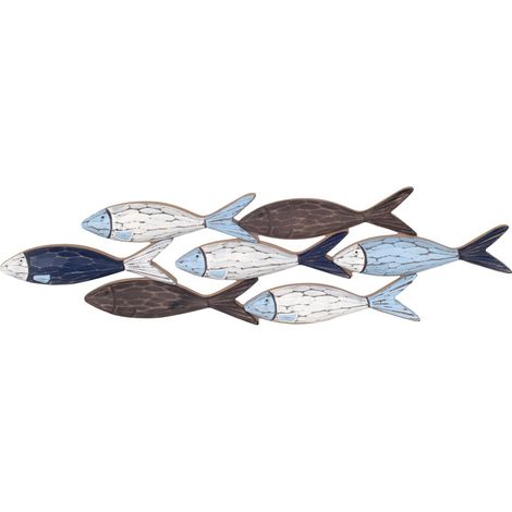 Fisch-Wanddeko, maritime Innen- und Außendekoration, ideal für Haus und Garten (1/4)